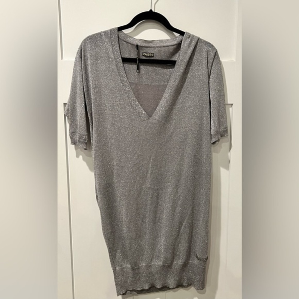 RAER silver short sleeve tunic‎